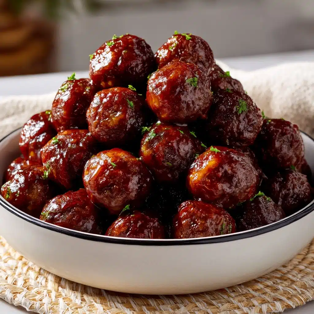 Honey BBQ Crockpot Meatballs Recipe - Recipe Image