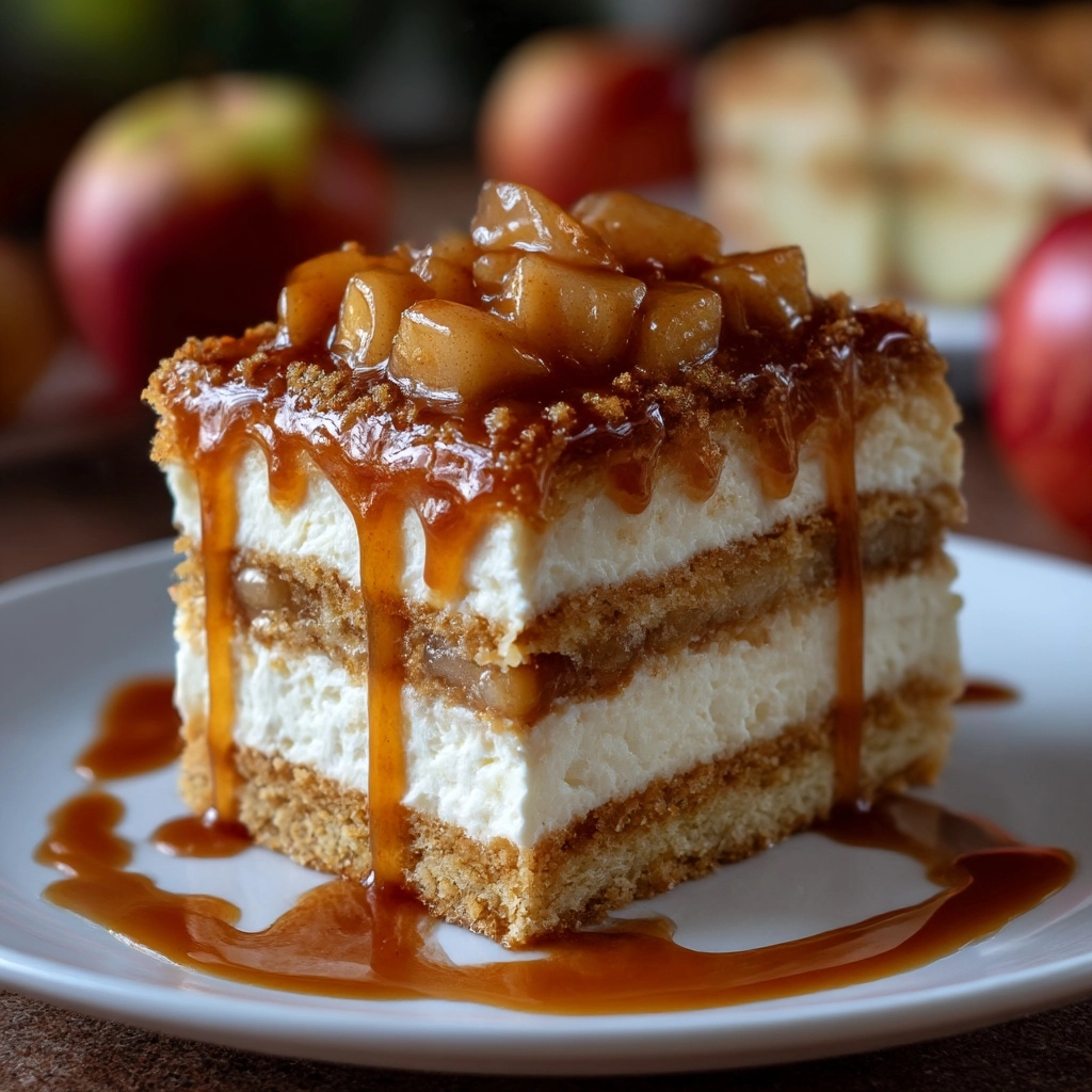 Caramel Apple Eclair Cake Recipe - Recipe Image