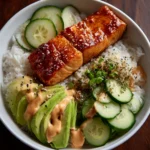 Baked Salmon Sushi Bowl Recipe