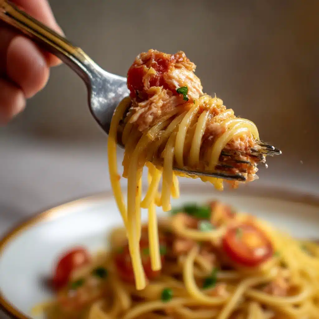 Healthy & Creamy Tuscan Salmon Pasta Recipe - Recipe Image