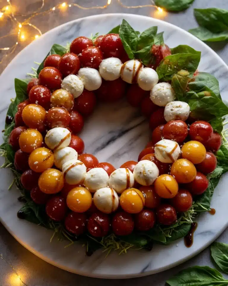 Caprese Christmas Wreath Recipe
