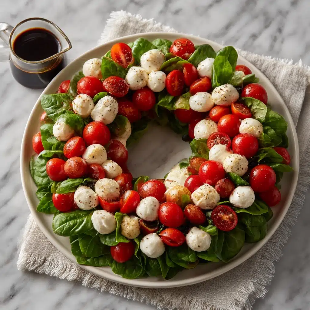 Caprese Christmas Wreath Recipe - Recipe Image
