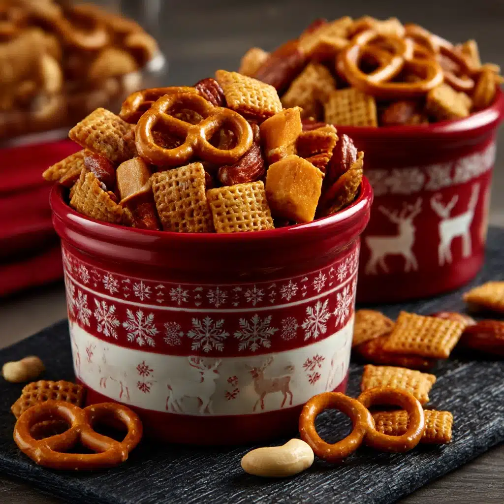 Christmas Eve Savoury Snack Mix Recipe - Recipe Image