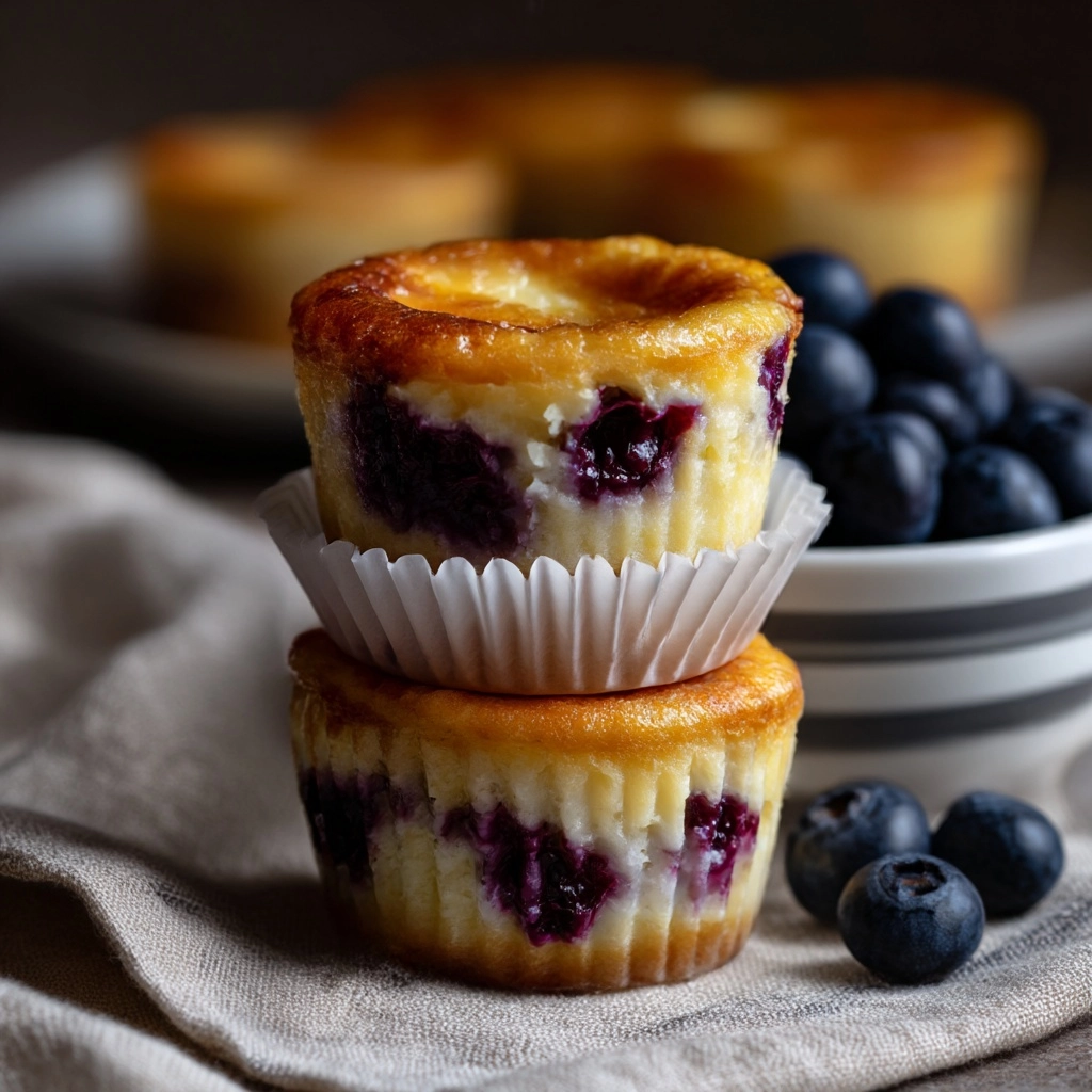 Keto Blueberry Cream Cheese Muffins Recipe - Recipe Image