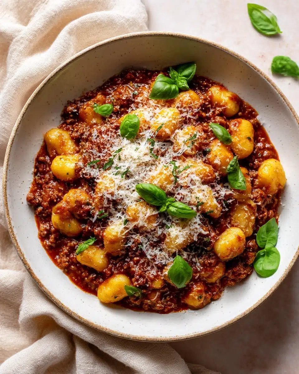 Gnocchi Bolognese Recipe