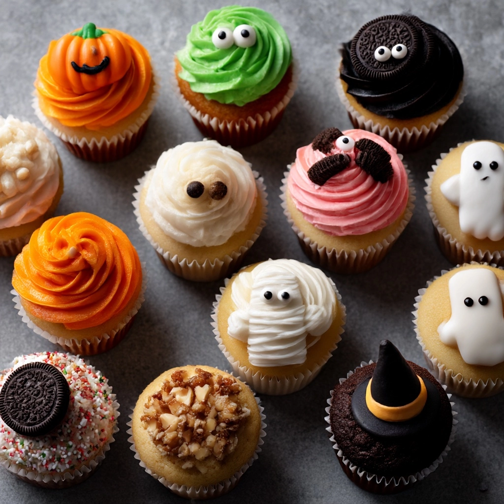 Easy Halloween Cupcakes with Buttercream Frosting Recipe - Recipe Image