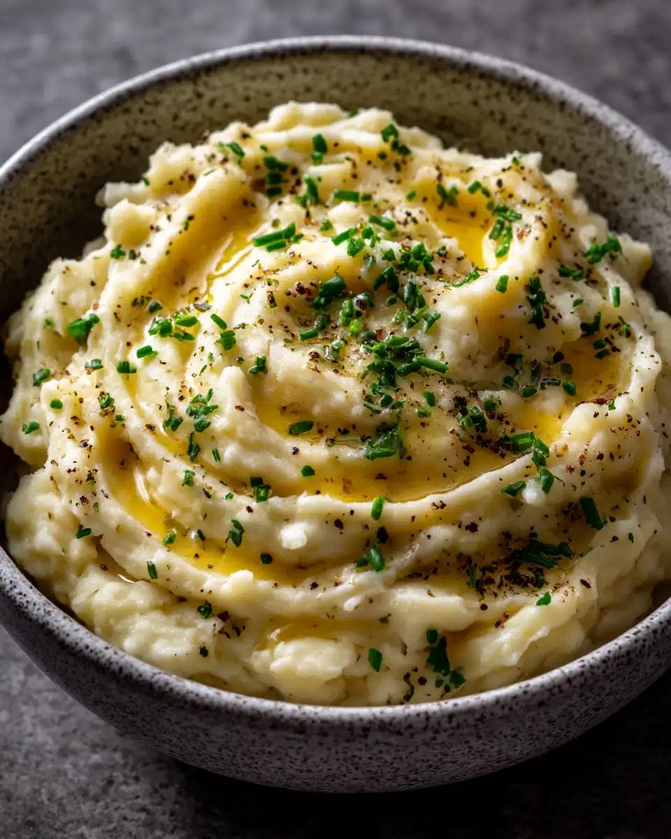 Crockpot Garlic Mashed Potatoes Recipe