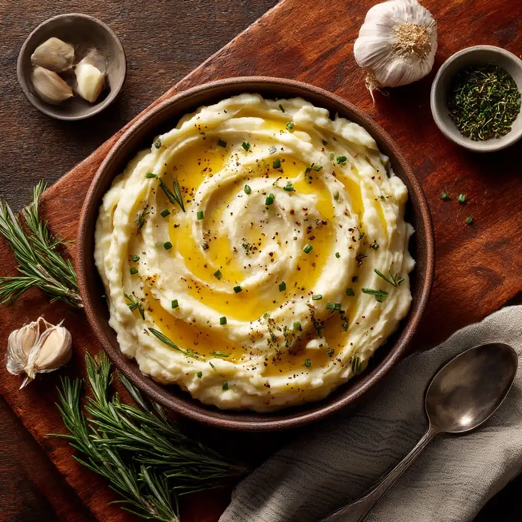 Crockpot Garlic Mashed Potatoes Recipe - Recipe Image