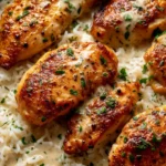 One-Pan Creamy Parmesan Chicken & Rice Recipe