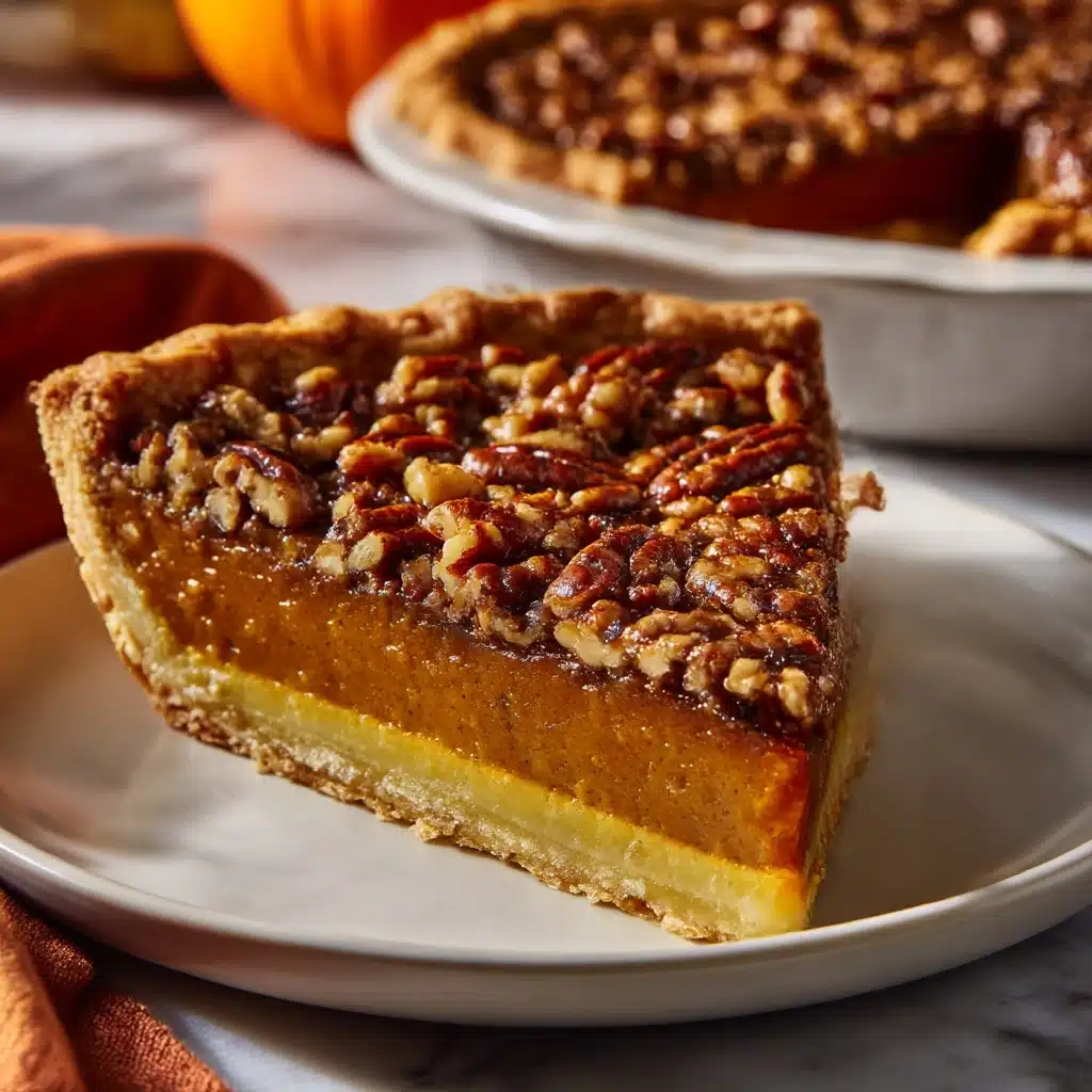 Pecan Pumpkin Pie Recipe - Recipe Image