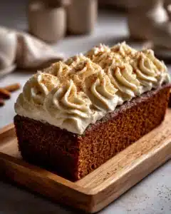 Pumpkin Bread with Cream Cheese Frosting Recipe