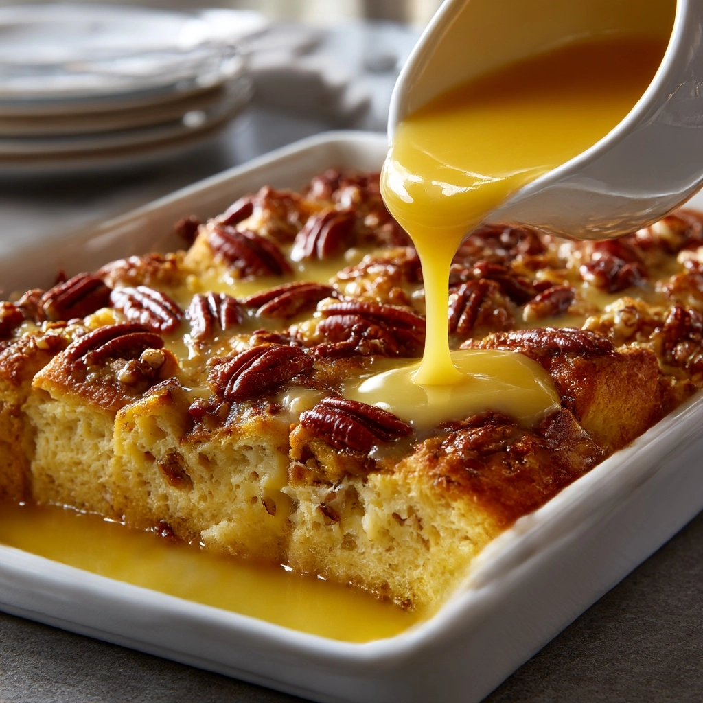 Sweet Hawaiian Roll Pudding Recipe - Recipe Image