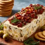 Italian Antipasto Cream Cheese Log Recipe