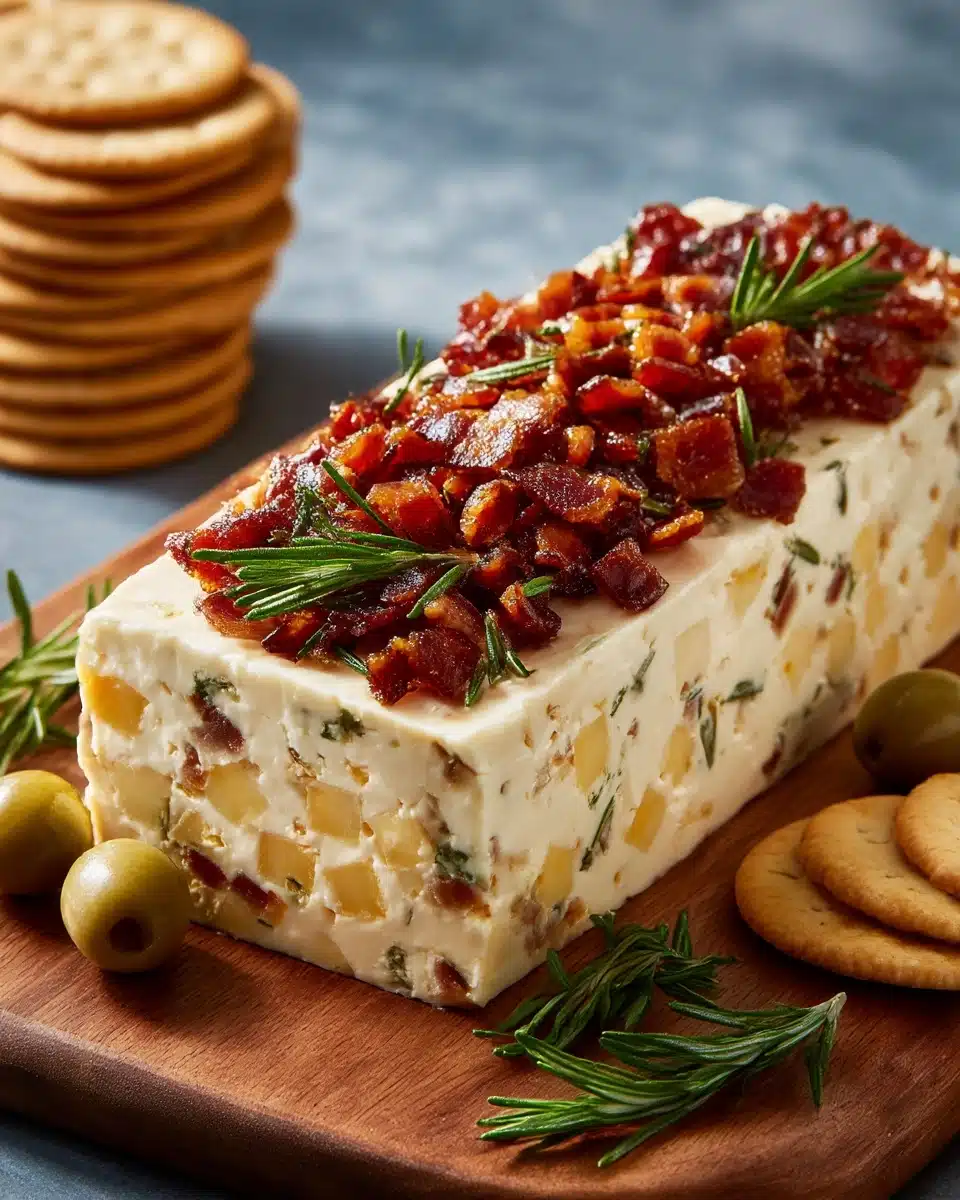 Italian Antipasto Cream Cheese Log Recipe