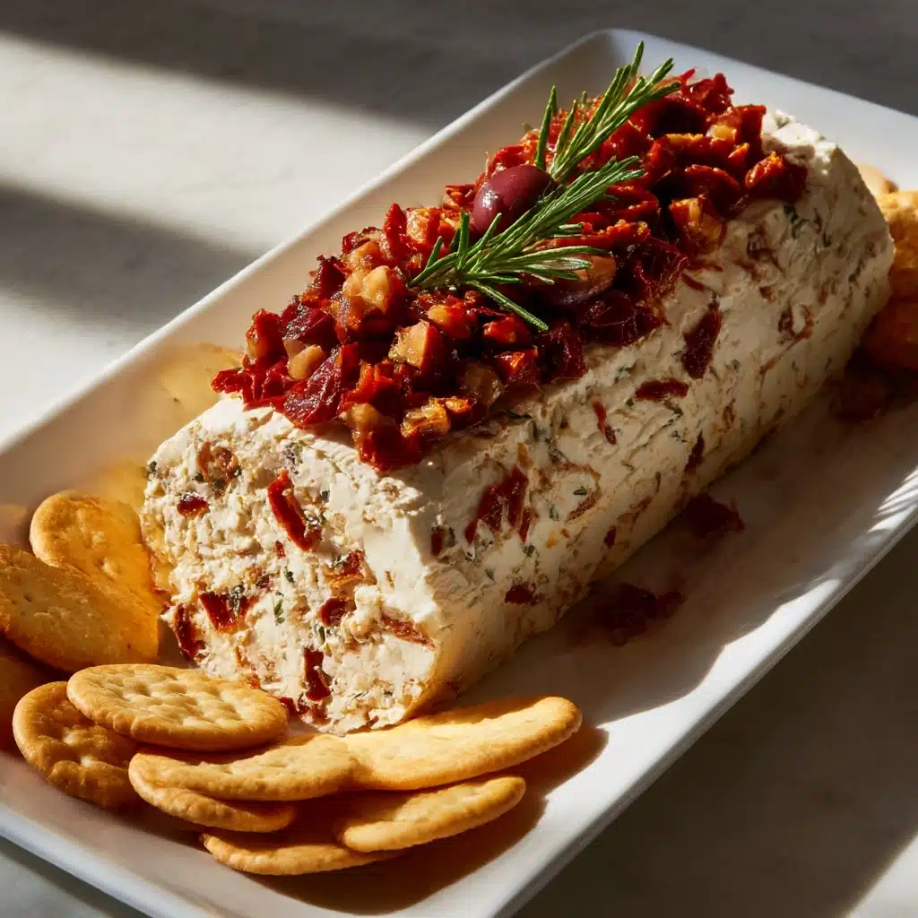 Italian Antipasto Cream Cheese Log Recipe - Recipe Image