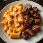Cajun Steak Cheesy Rigatoni Parmesan Recipe