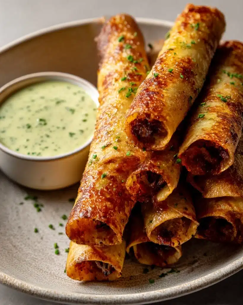 Crispy Baked Vegan Taquitos Recipe