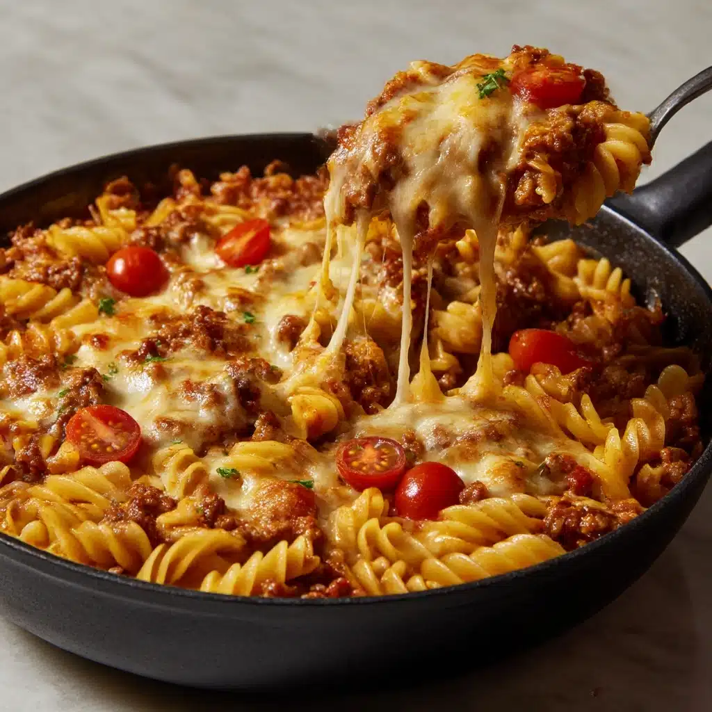 One Pot Pizza Pasta Recipe - Recipe Image