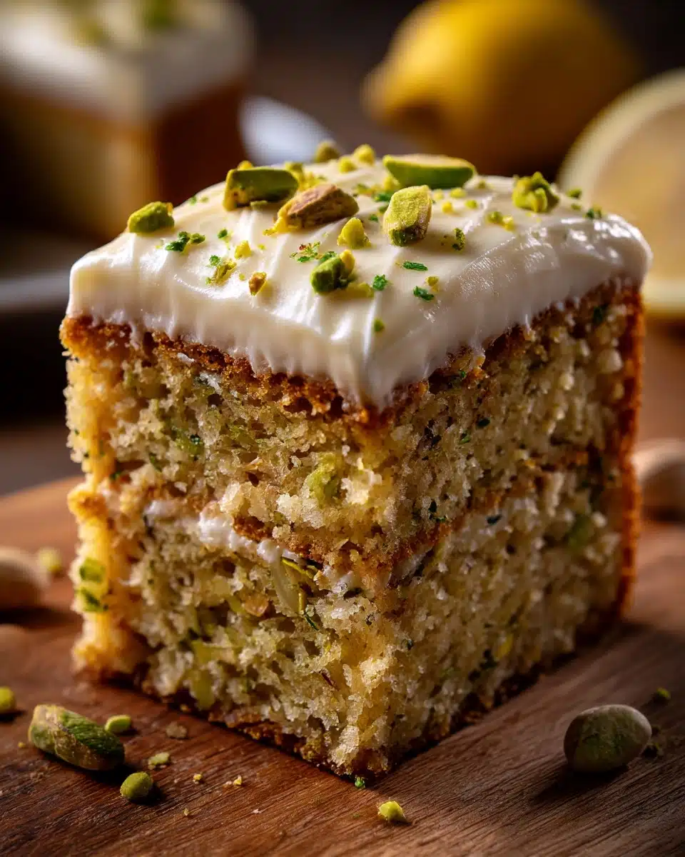 Zesty Lemon Pistachio Cake Recipe