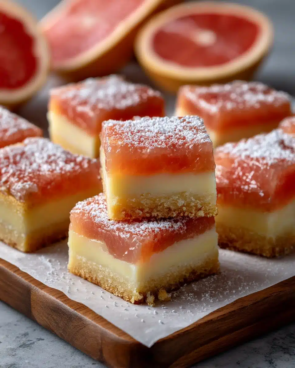 Pink Grapefruit Dessert Bars Recipe