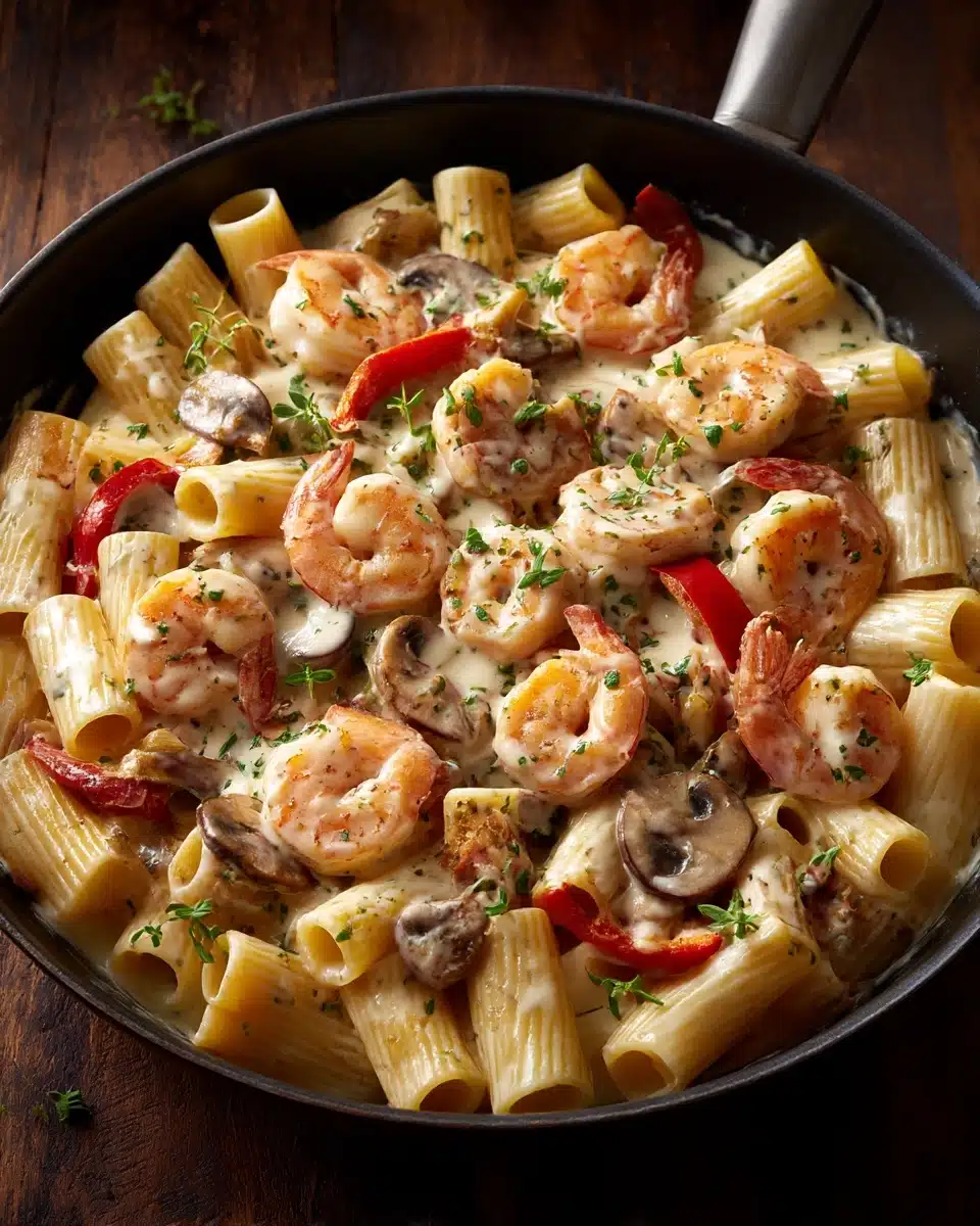 Creamy Jamaican Shrimp Rasta Pasta Recipe