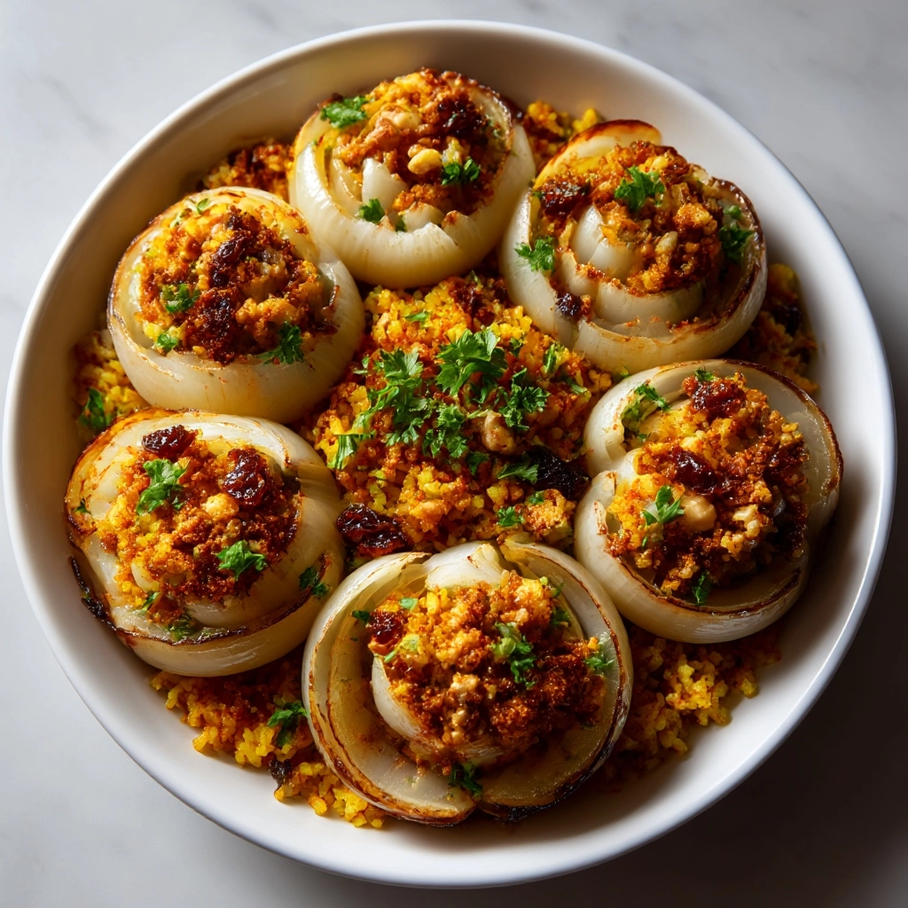 Jeweled Rice Stuffed Onions Recipe - Recipe Image