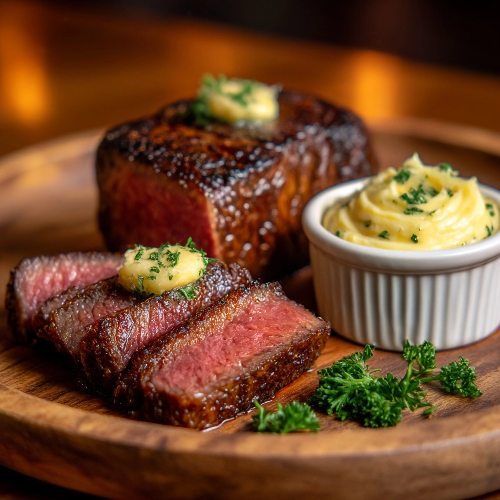 Pan-Seared Steak in Butter Sauce Recipe - Recipe Image
