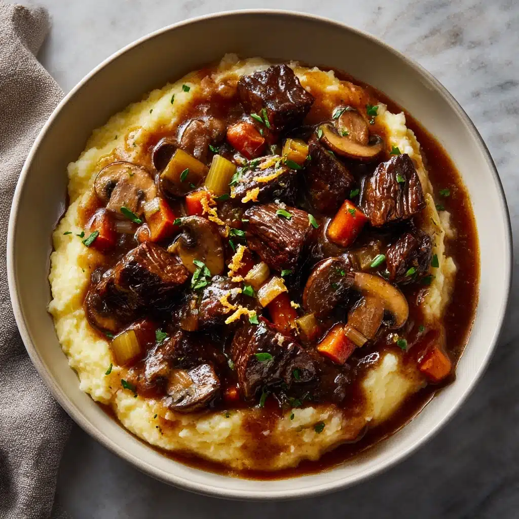 Savory Braised Short Ribs with a French Twist Recipe - Recipe Image