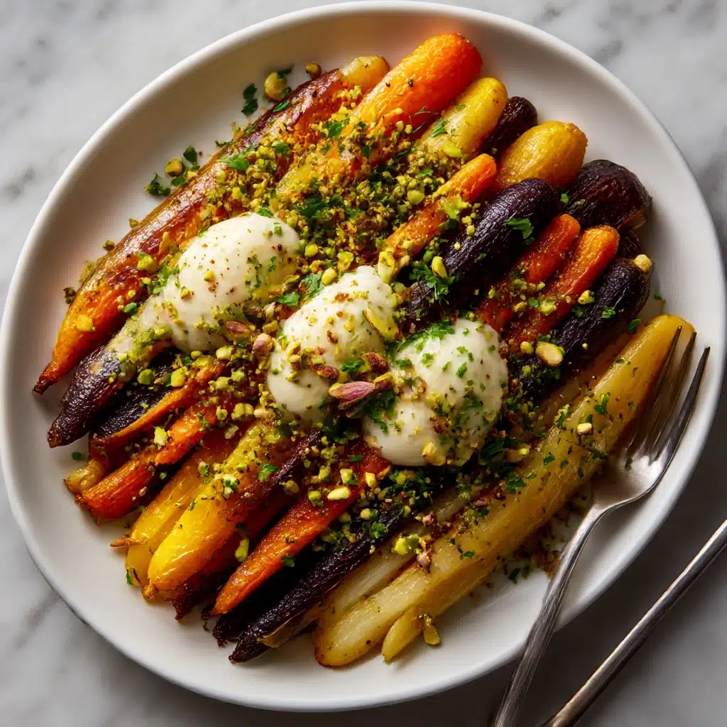 Roasted Carrots with Honey and Garlic Yogurt Sauce Recipe - Recipe Image