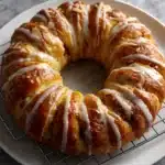 Christmas Tea Ring with Raspberry Cream Cheese Filling Recipe
