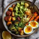 Roasted Vegetable Bowls with Green Tahini Recipe