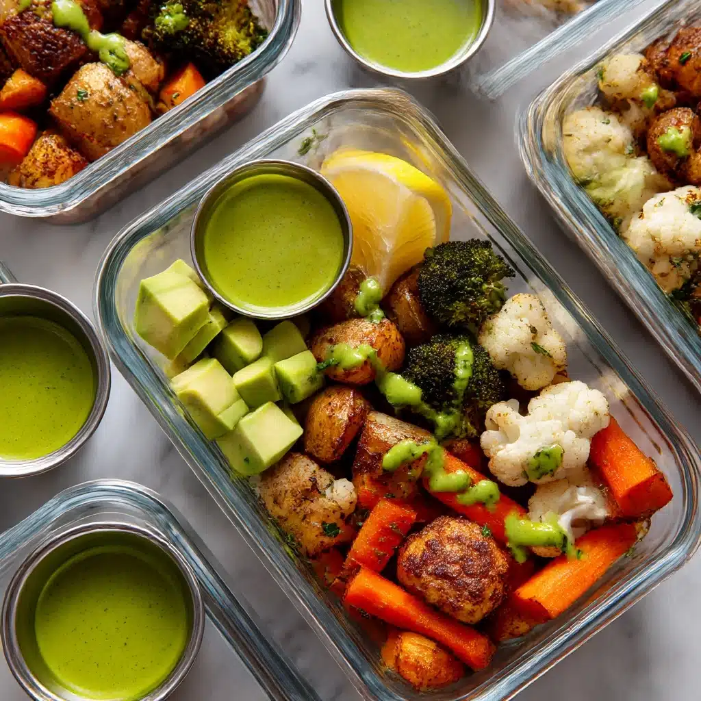 Roasted Vegetable Bowls with Green Tahini Recipe - Recipe Image