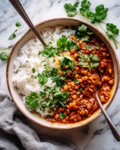 Instant Pot Red Curry Lentils Recipe