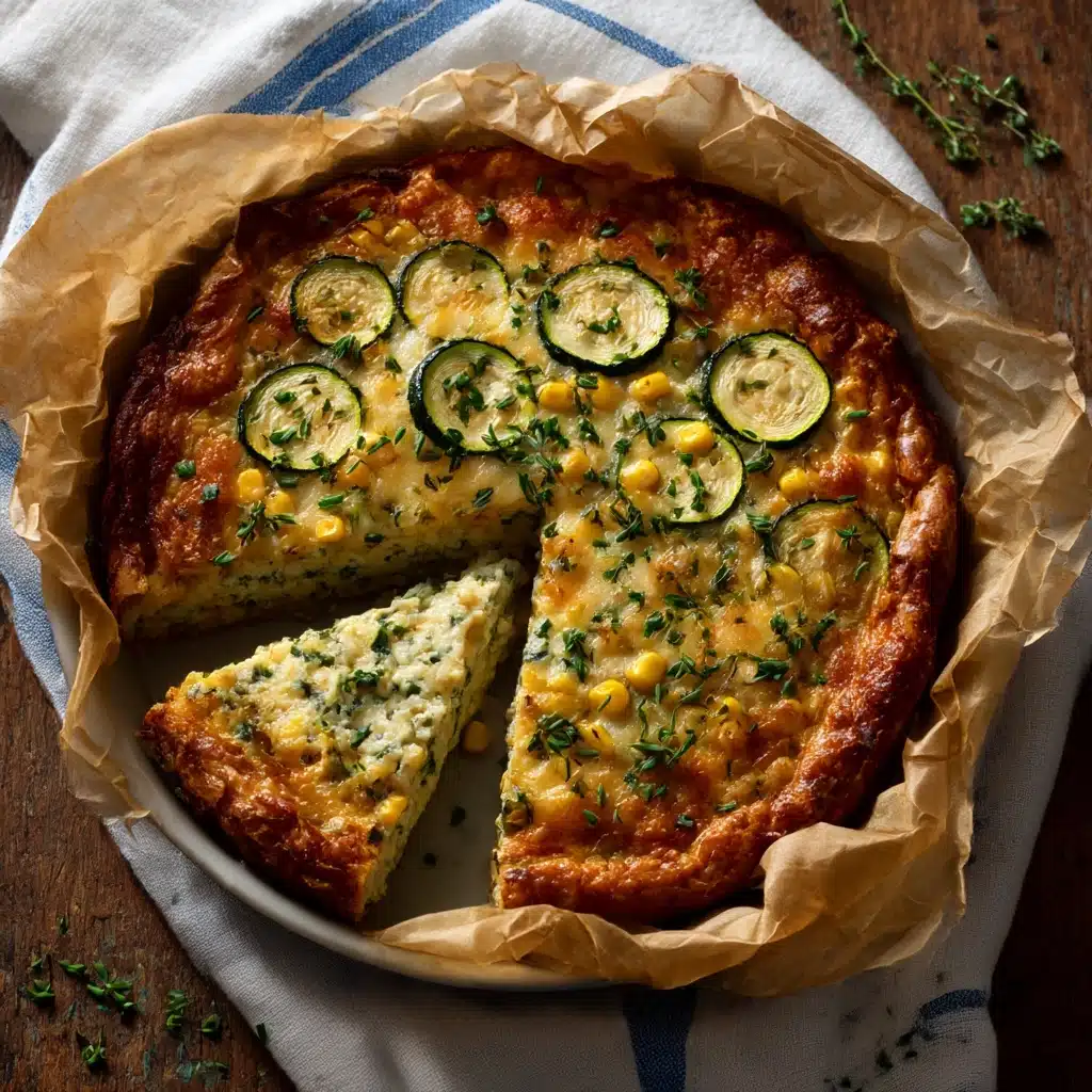 Sweet Corn and Zucchini Pie Recipe - Recipe Image