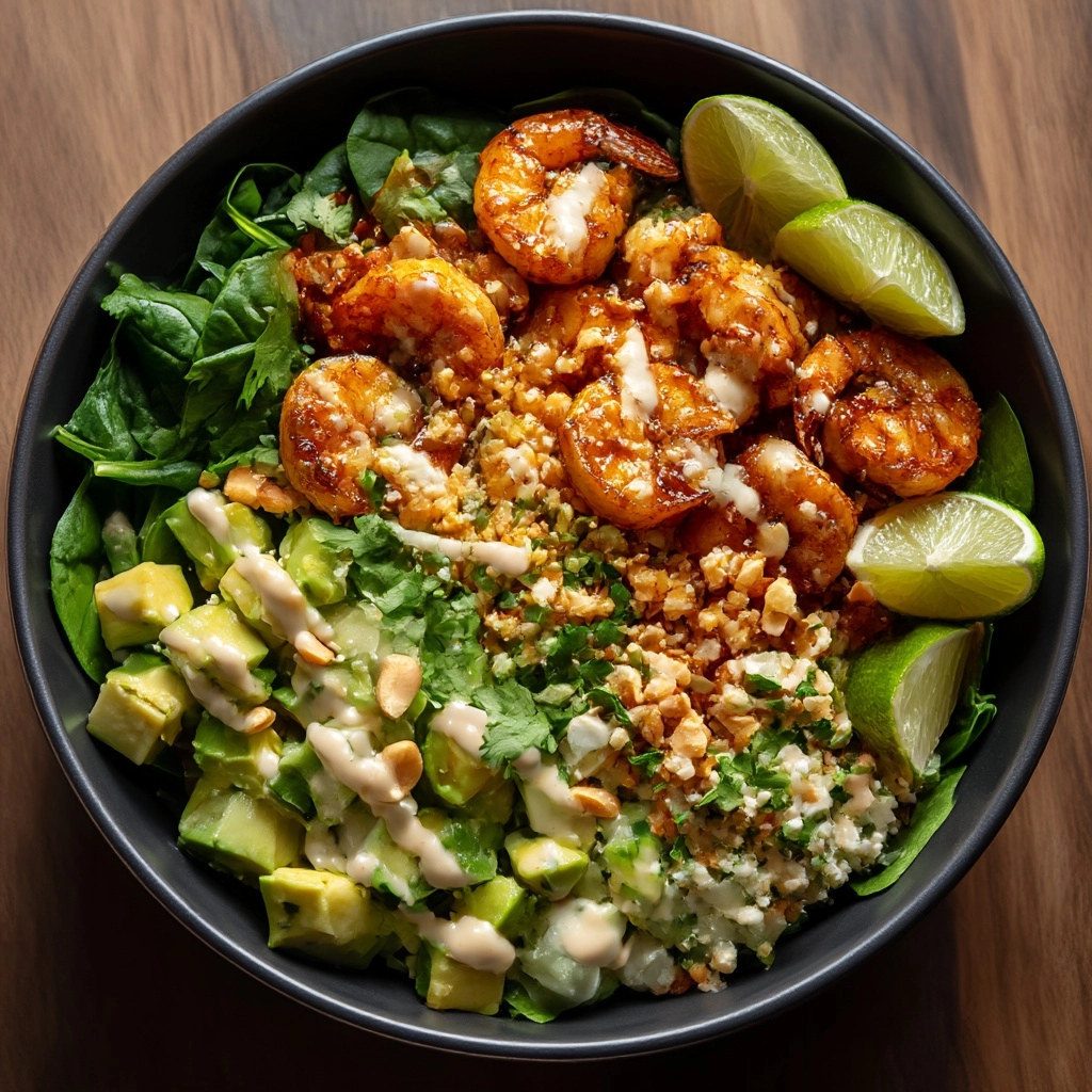 Shrimp and Avocado Salad with Miso Dressing Recipe - Recipe Image