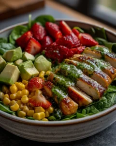 Summer Chipotle Chicken Cobb Salad with Cilantro Vinaigrette Recipe