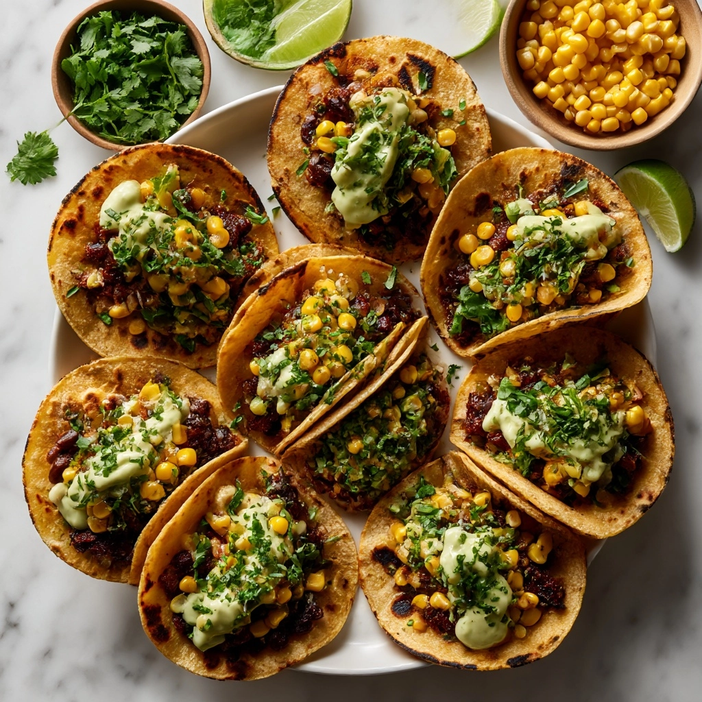 Smoky Beans & Greens Tacos with Aji Verde Recipe - Recipe Image