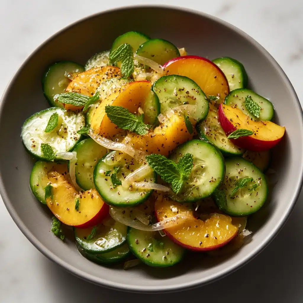 Gorgeous Peach Salad Recipe - Recipe Image
