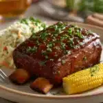 Slow cooked beef ribs in BBQ sauce Recipe