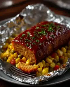 Campfire Dinner Meatloaf Foil Packets Recipe