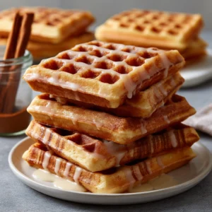 Cinnamon Roll Waffles Recipe