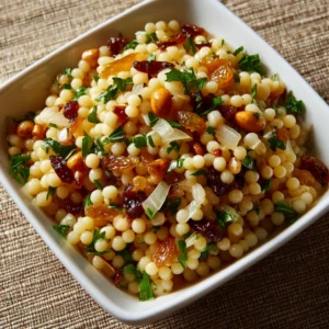 Israeli Couscous with Pine Nuts and Parsley Recipe