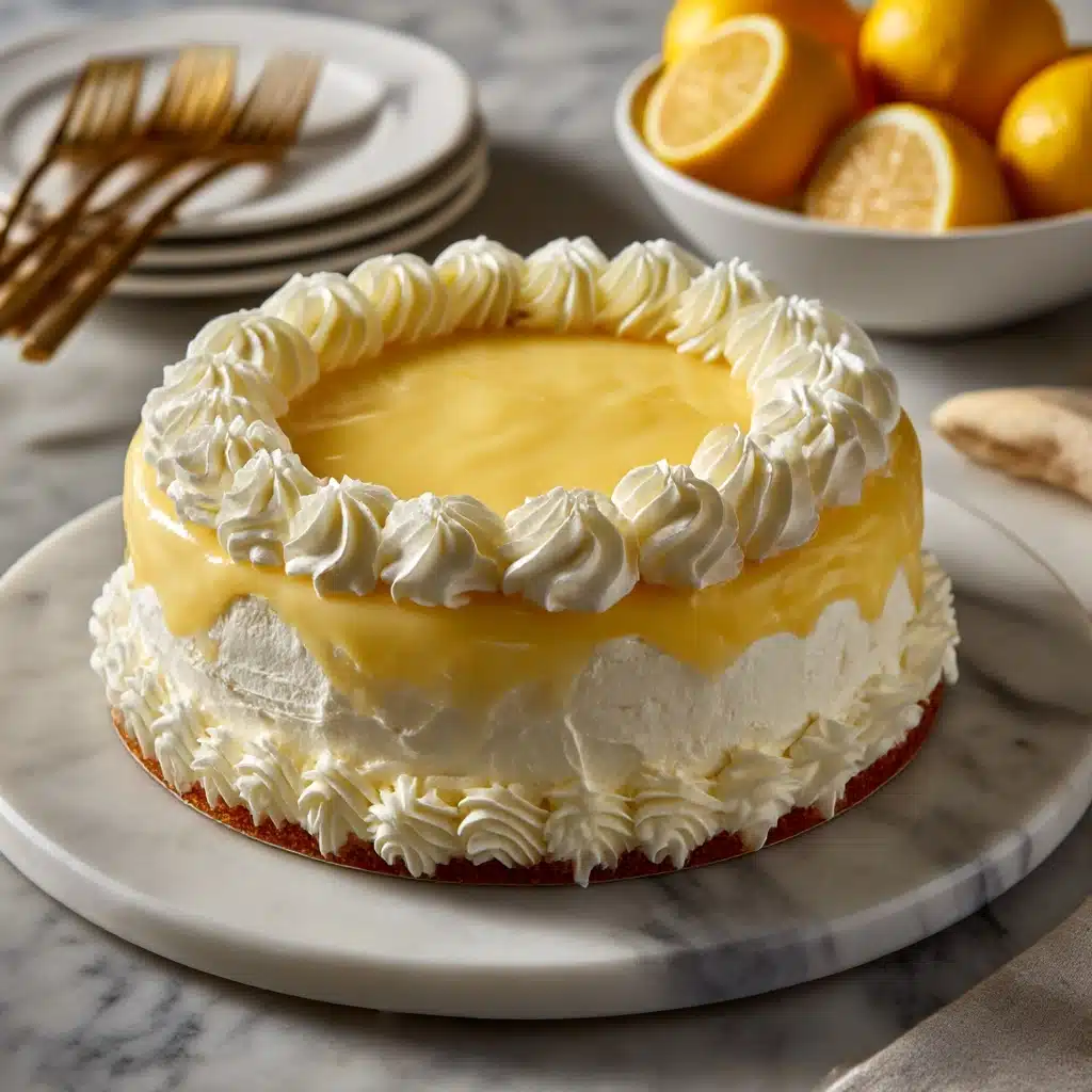 Lemon Truffle Cake Recipe - Recipe Image