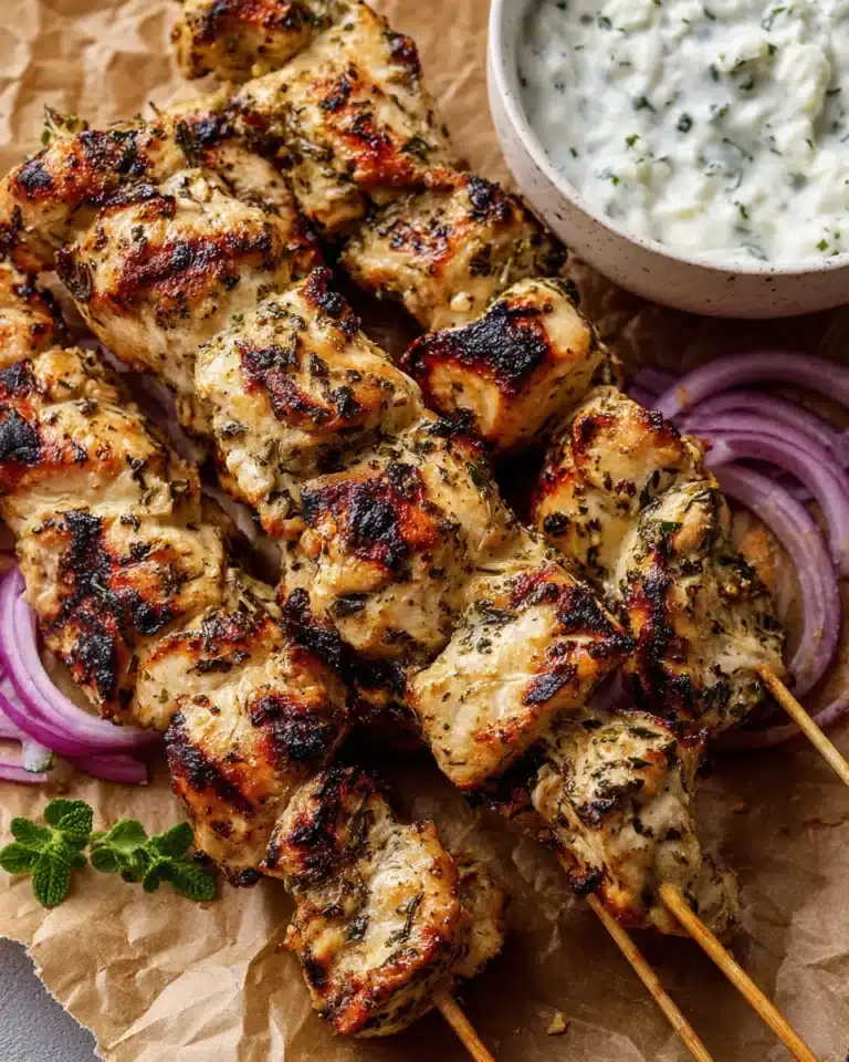 Greek Chicken Souvlaki Recipe