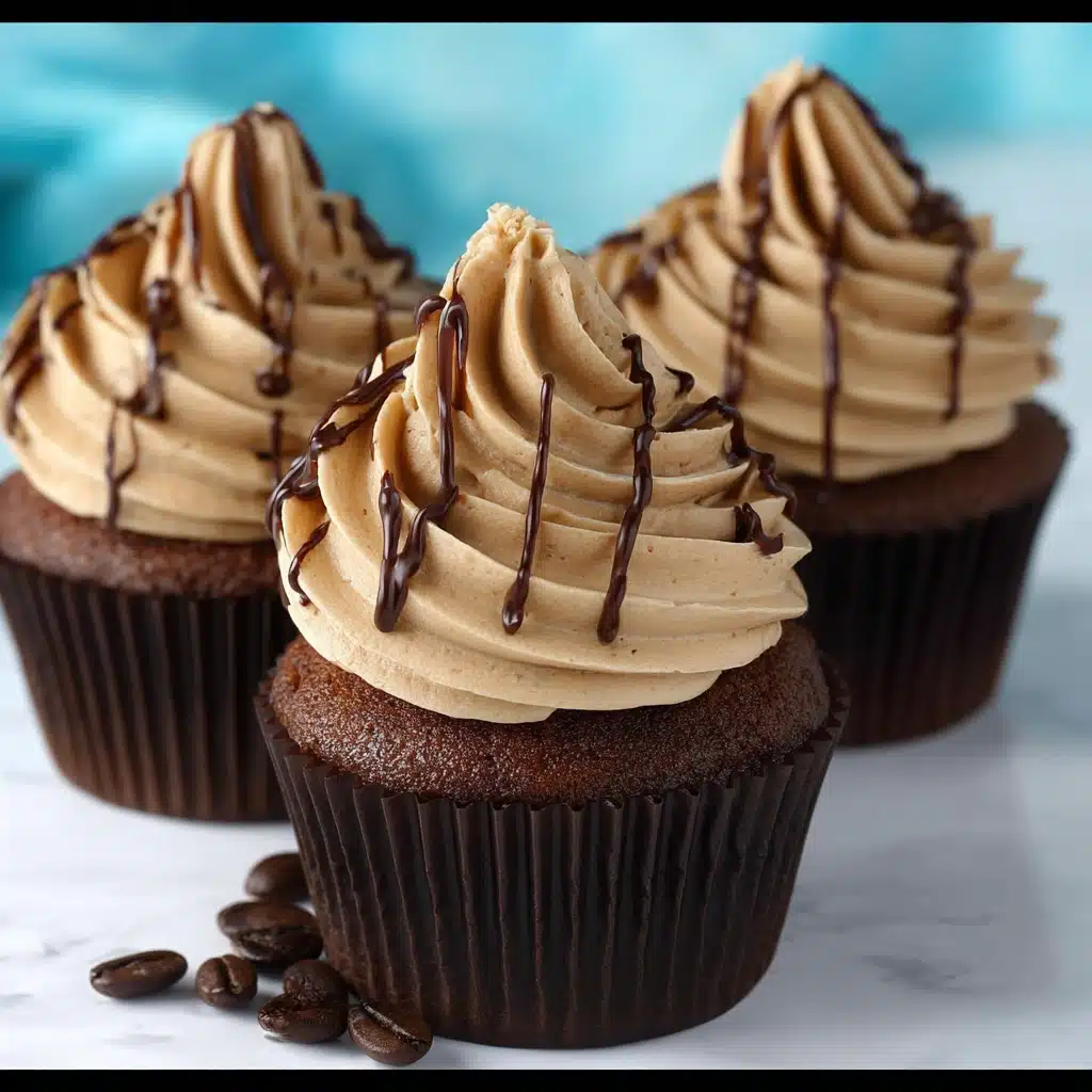 Mocha Cupcakes with Coffee Whipped Cream Frosting Recipe - Recipe Image