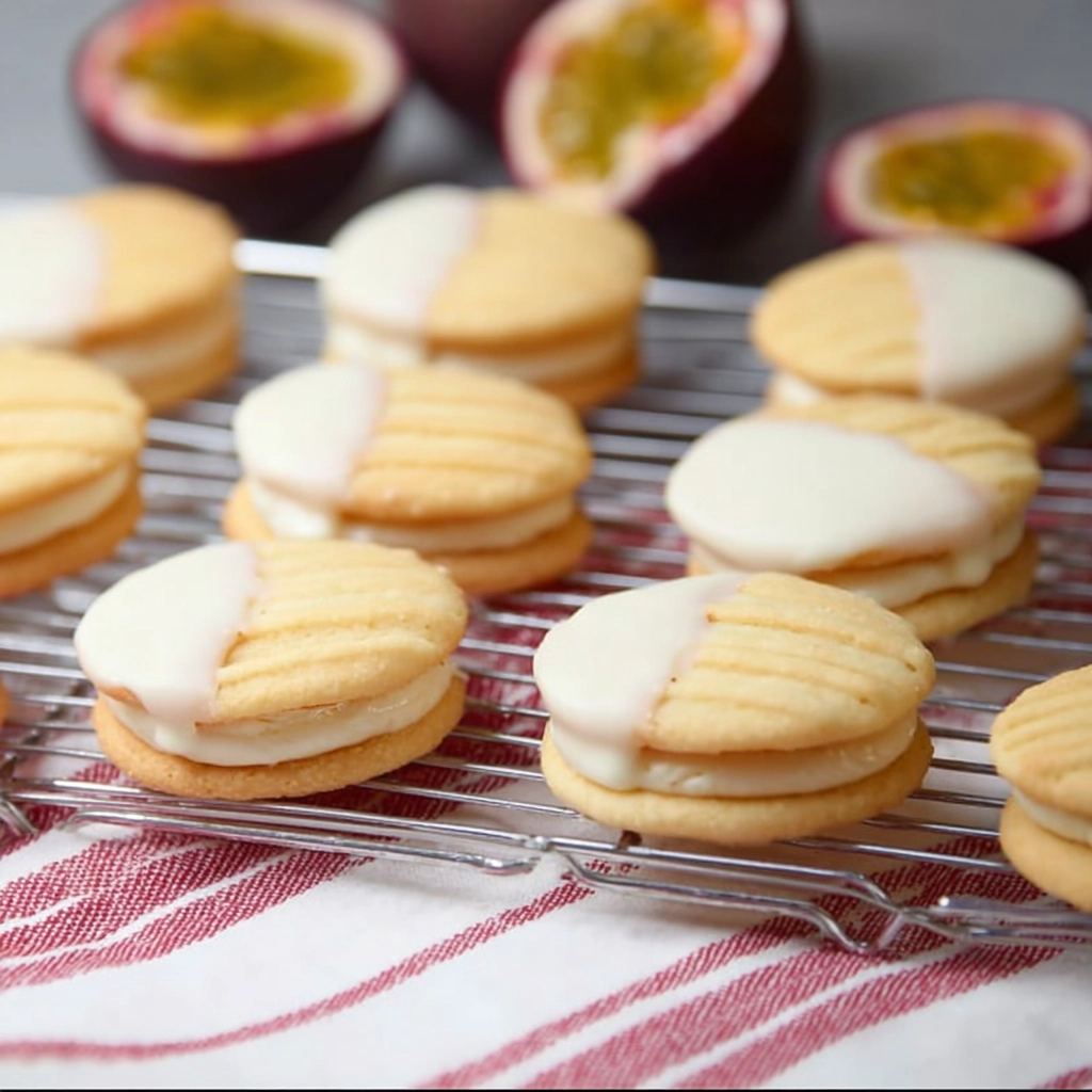 Passionfruit Viennese Biscuits Recipe - Recipe Image