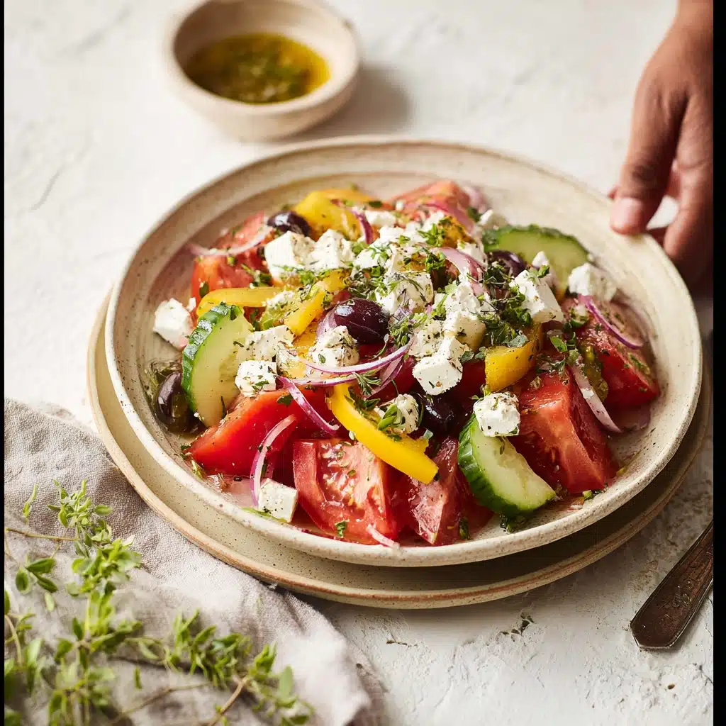 Easy & Authentic Greek Salad Recipe - Recipe Image