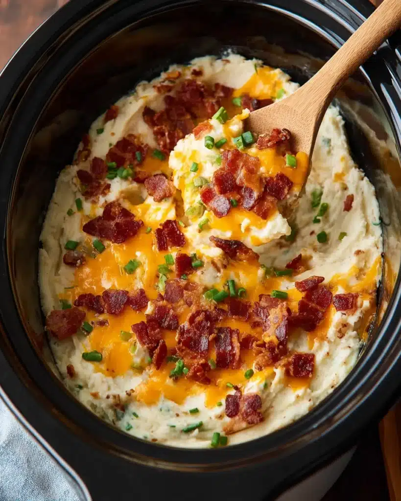 Slow Cooker Baked Potato Casserole Recipe