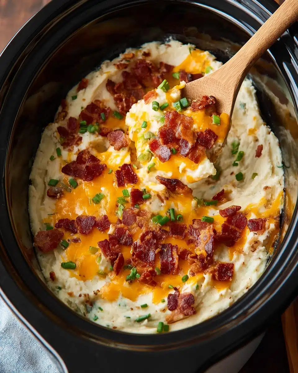 Slow Cooker Baked Potato Casserole Recipe