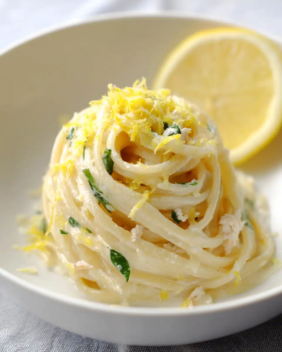 High Protein Vegan Lemon Pasta Recipe